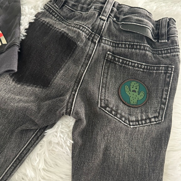 Stella McCartney Kids Charcoal and Yellow Sweatshirt - Picture 8 of 8